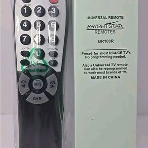 Brightstar Universal Remote Control - Black and Silver